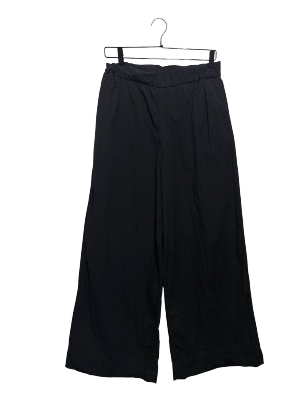 COS Black Elastic-Waist Wide Leg Pants